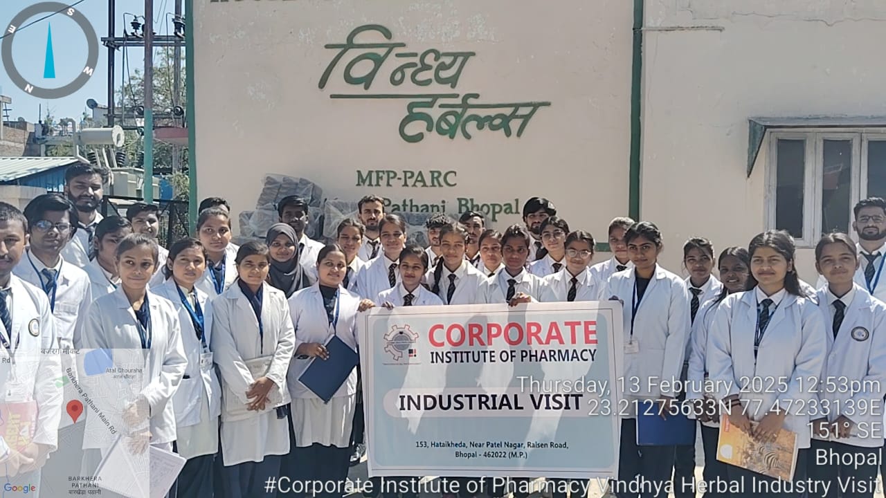 Industrial Visit at Vindhya Herbals,Bhopal,Madhya Pradesh