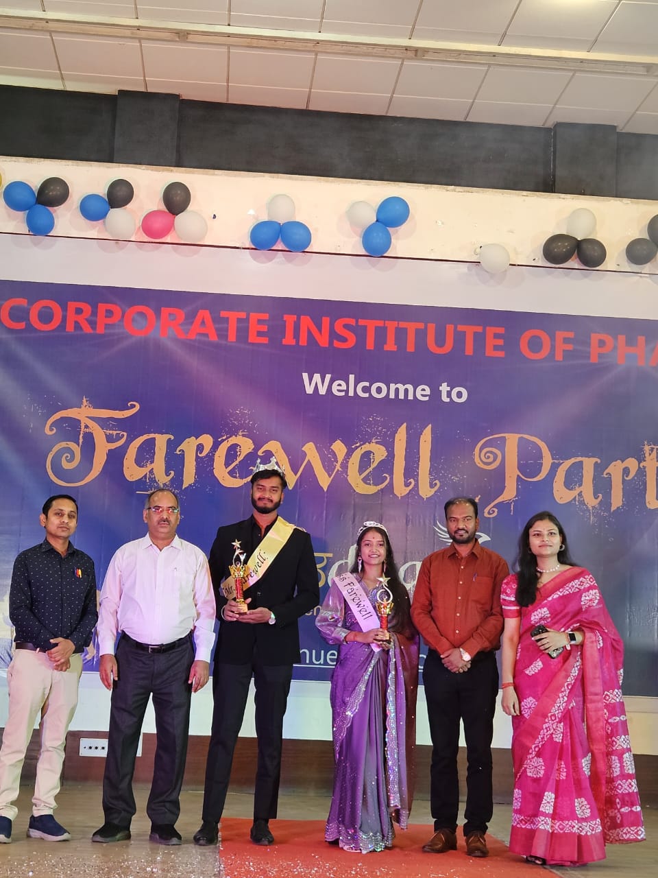 Corporate Institute of Pharmacy organized Farewell party (Udaan 2025) for B.Pharm Final Year Students. 